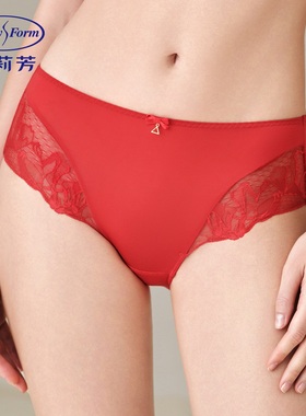 安莉芳EB01109配套内裤女蕾丝无痕舒适中腰透气抗菌三角裤E201110