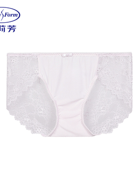 安莉芳女士棉质底裆内裤性感通透蕾丝低腰三角裤E16571
