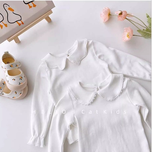 女童长袖t恤春秋款2025新款洋气儿童打底衫秋装时髦秋季宝宝上衣