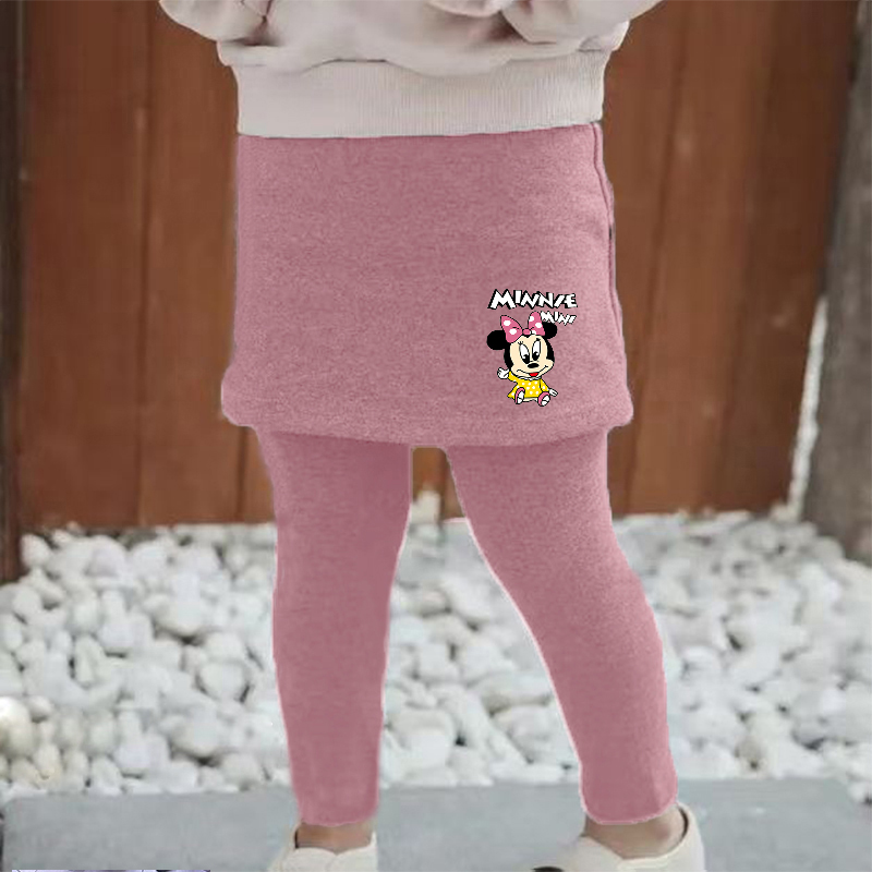 2025新款保暖双面德绒假两件裙裤秋冬外穿儿童裤子女童洋气打底裤