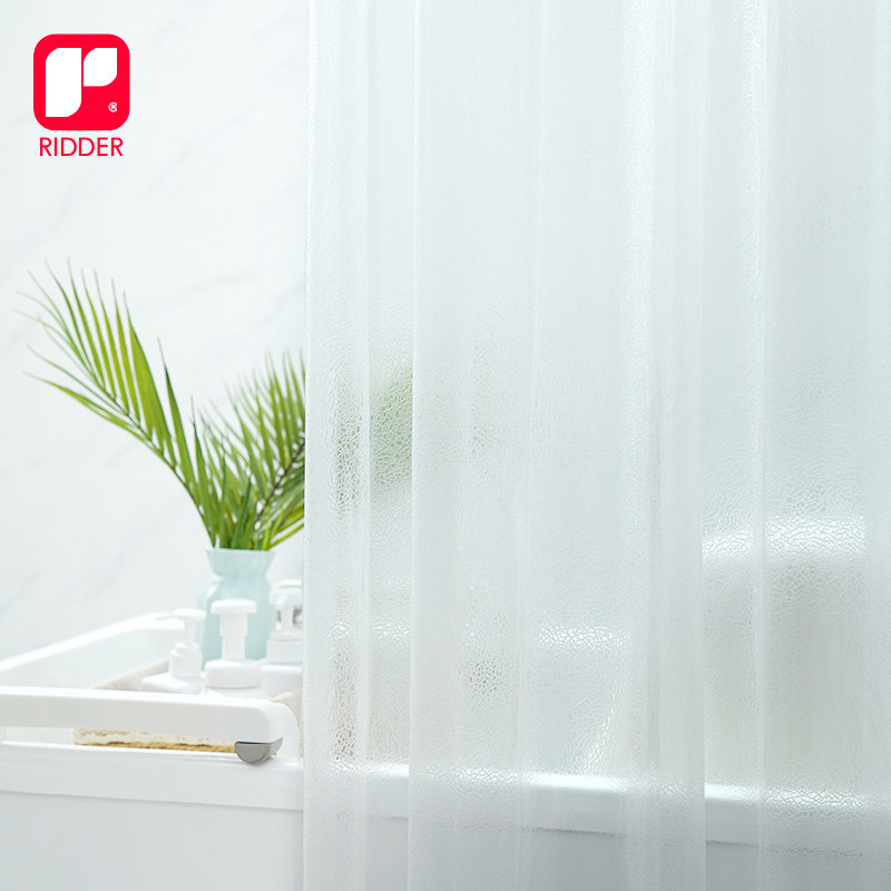 ridder德国进口浴室浴帘免打孔防水防霉卫生间淋浴干湿分离隔断帘
