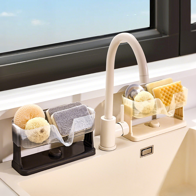 水槽沥水置物架厨房吸盘洗碗槽海绵擦钢丝球清洁用品收纳架沥水架,厨房/烹饪用具,水槽置物架,淘宝优惠券,粉丝福利购,淘宝优惠卷