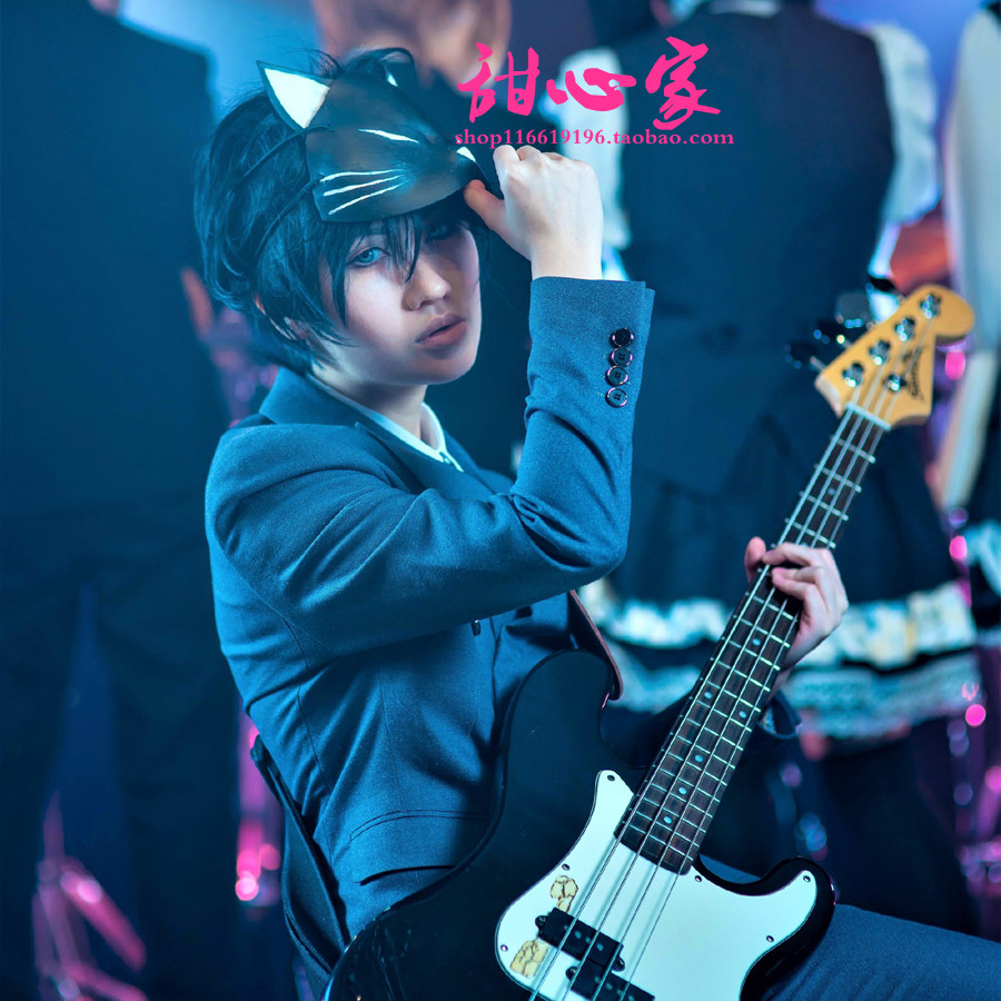 {甜心家}覆面系noise榊桃 黑色短发特价包邮 万用cosplay假发