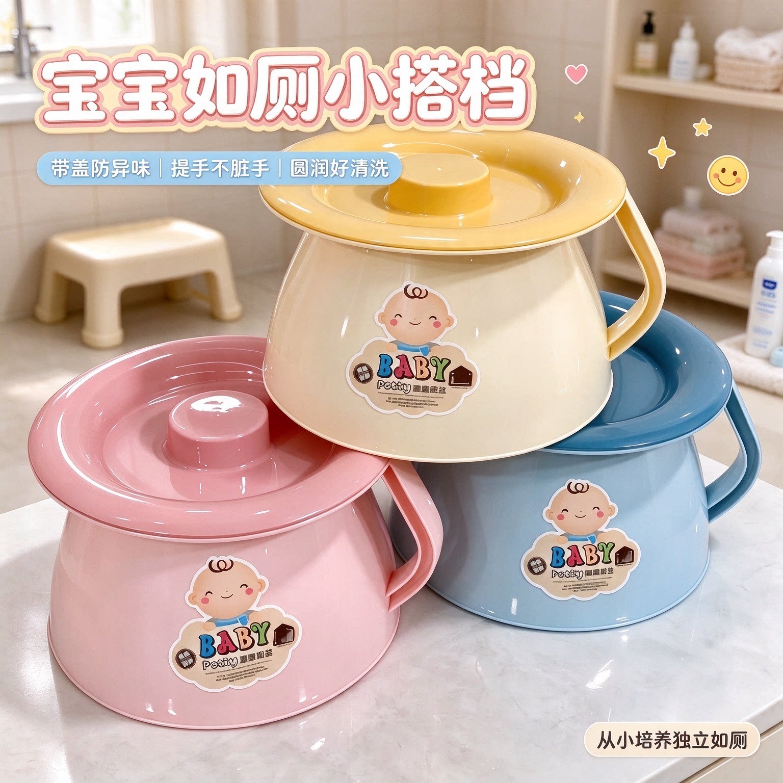 带盖儿童坐便器宝宝小便盆家用尿盆尿桶小马桶夜壶痰盂卧室小便桶