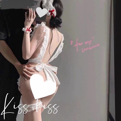 做你的猫：主人尽管命令！纯欲cos厨娘女佣围裙蕾丝荷叶边女*仆装
