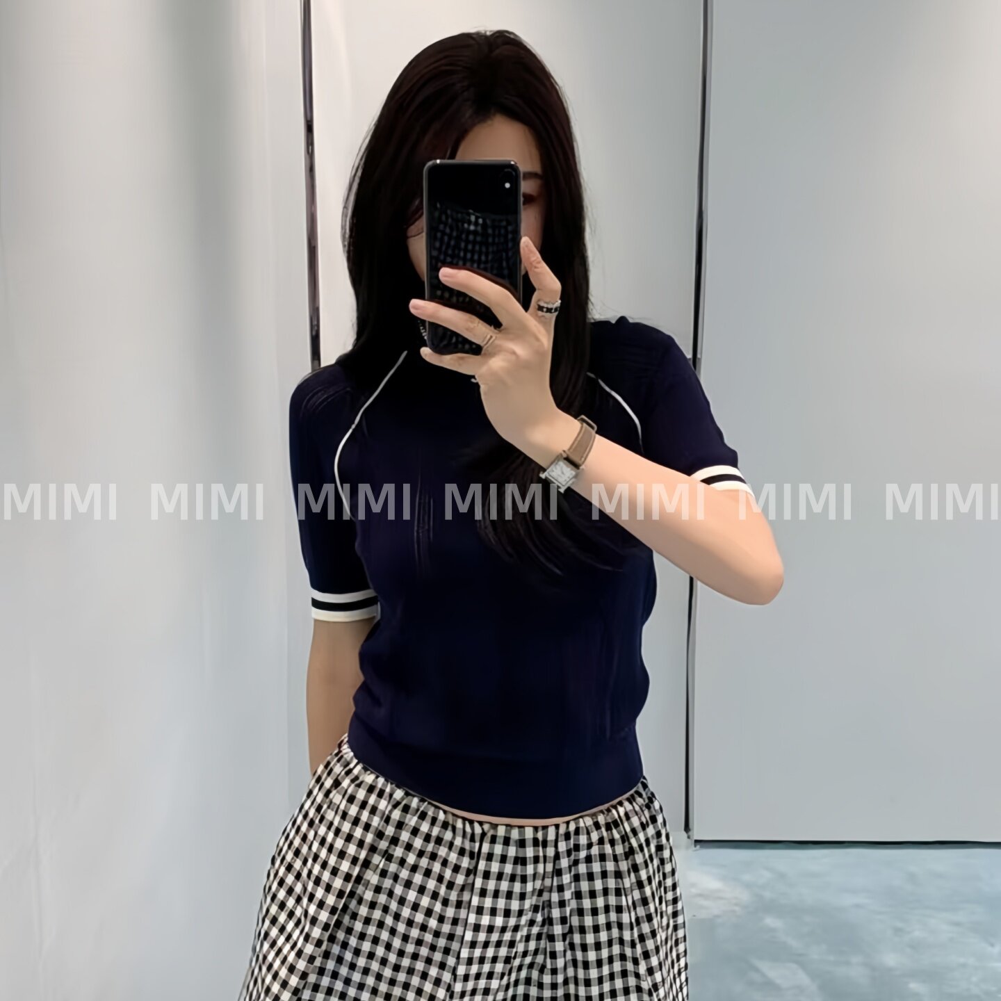 MML/精致牛马老钱风get 气质密码立裁鱼骨双缝小个子显身材T恤新
