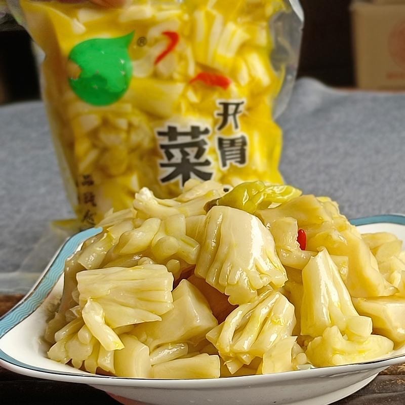 开胃菜花菜梗腌花菜心嫩脆爽即食