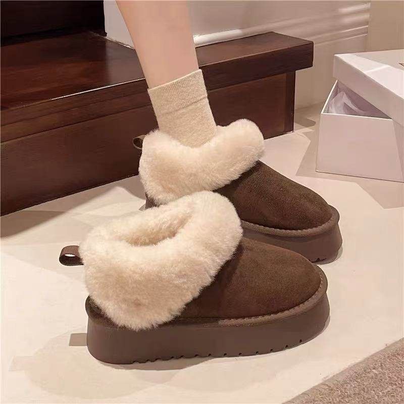 【书婷专享&2026第一双清仓鞋】冬季加绒低帮毛毛边棉鞋 26333,女鞋,时尚雪地靴,淘宝优惠券,粉丝福利购,淘宝优惠卷