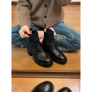 【陈书婷专享】女靴冬季短筒袜靴瘦瘦靴26505