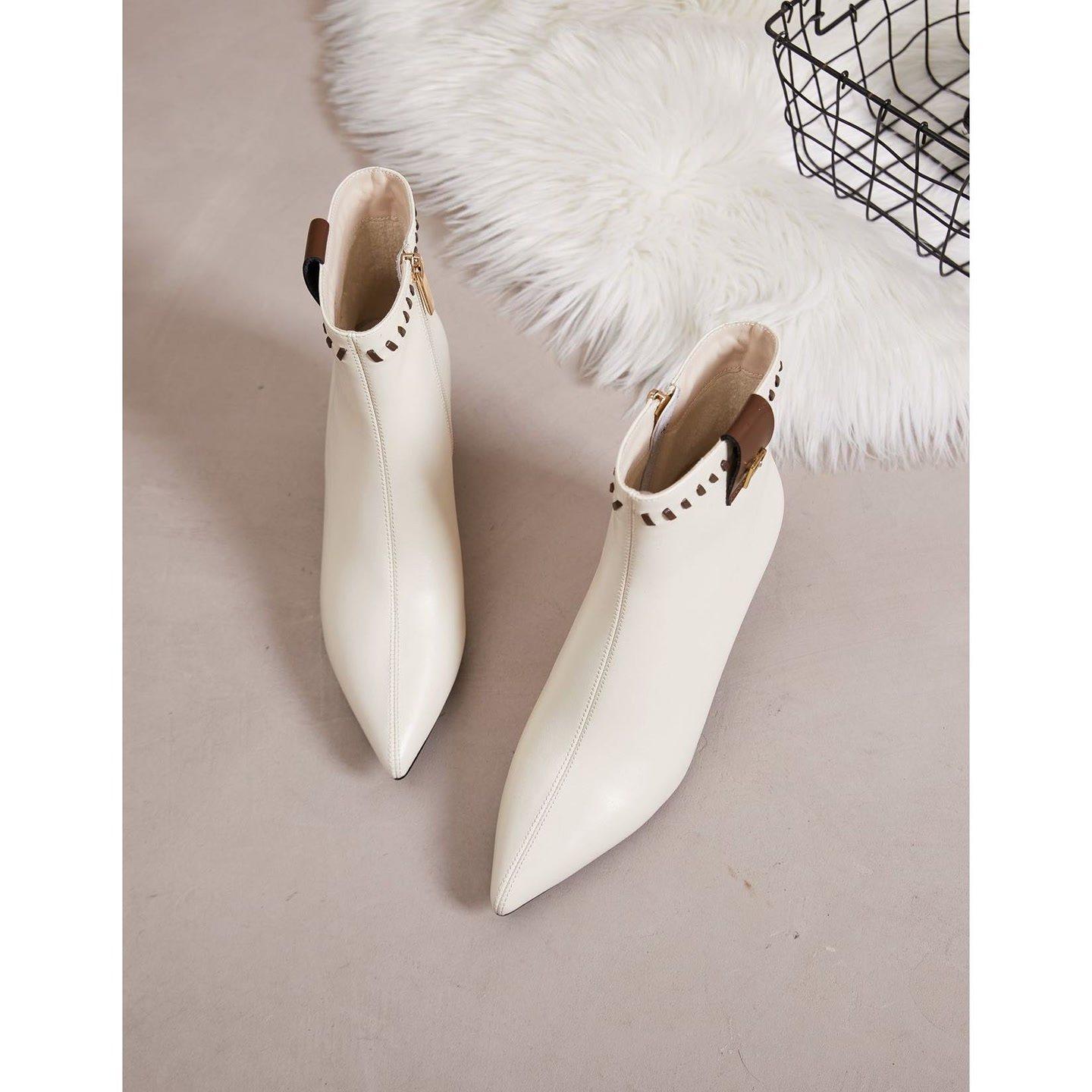 【陈书婷专享】短靴秋冬新款尖头细跟气质女靴2688-5,女鞋,弹力靴/袜靴,淘宝优惠券,粉丝福利购,淘宝优惠卷