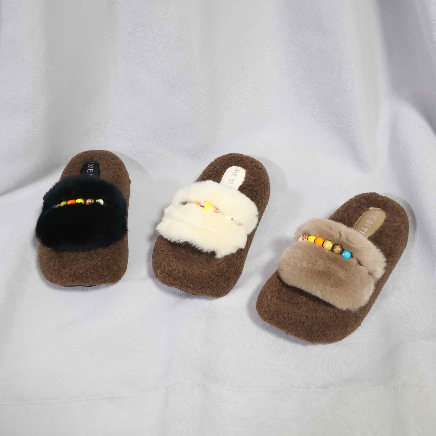 【陈书婷专享】一字拖厚底高级感毛毛拖鞋26177,女鞋,一字拖,淘宝优惠券,粉丝福利购,淘宝优惠卷