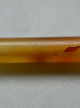 宋辽金元老玛瑙管千年古珠古董项饰大孔配珠老珠子俏色吊坠细长管