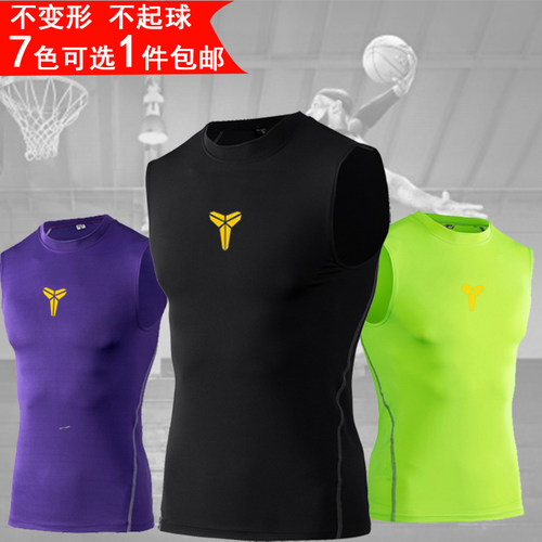 科比pro无袖坎肩高弹压缩紧身衣