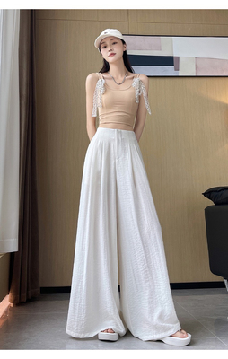 【送运费险】棉麻阔腿裤女夏薄款