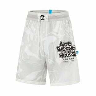 吊牌499 李宁 反伍 BADFIVE×AAPE联名 短裤 AAPT985