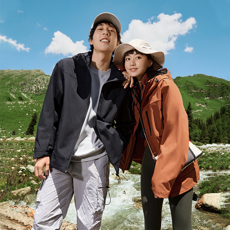 361运动外套男2025夏季新款三合一防水防风风衣户外登山服冲锋女