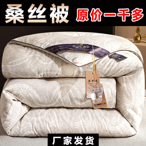 专柜桑丝被子冬被春秋棉被芯特价