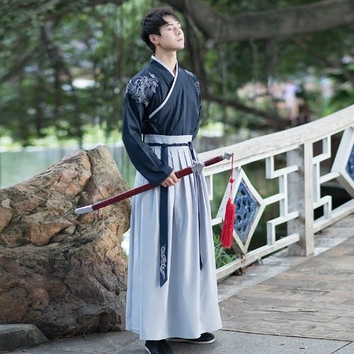 侠客仙气学生班服男士古装