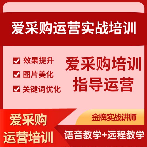 爱采购一对一培训五星店铺运营技术