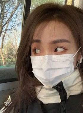 一次性白色口罩透气学生成人高颜值美女显脸小防雾霾时尚款