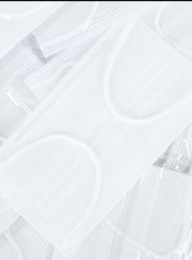 一次性口罩白色女时尚黑色耳带绳学生男夏季薄款三层防护独立包装