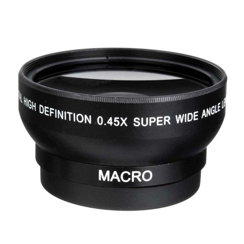 49mm 0.45x附加镜头广角+微距镜适用于单反微单相机