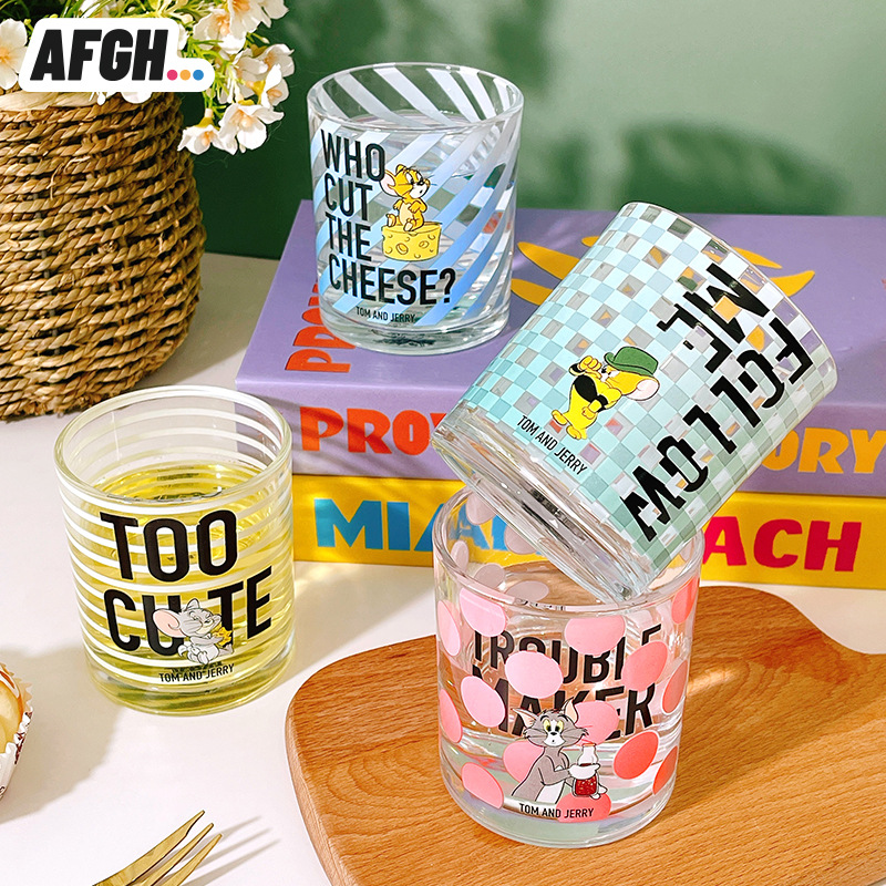 AFGH正版猫和老鼠TOM and JERRY冷热变色杯耐冷耐热双变色玻璃杯