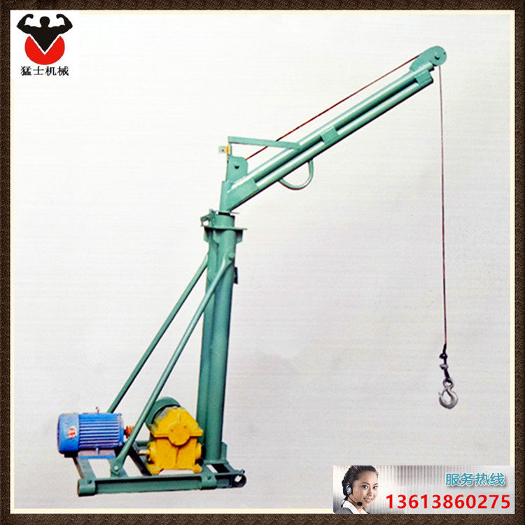 猛士热销双柱人工挖孔挖桩哈儿小吊机纯铜电机防旋转钢丝绳小方吊