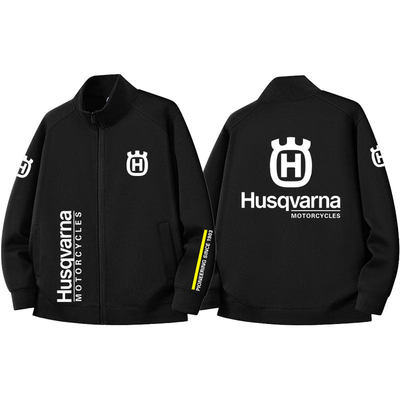 胡斯瓦纳HUSQVARNA摩托车越野机车骑行服骑士立领拉链夹克外套