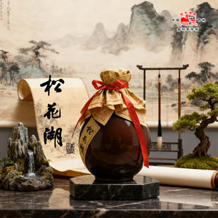 42度松花湖芝麻香陈坛白酒 纯粮陈酿高粱酒芝麻香坛酒500ml