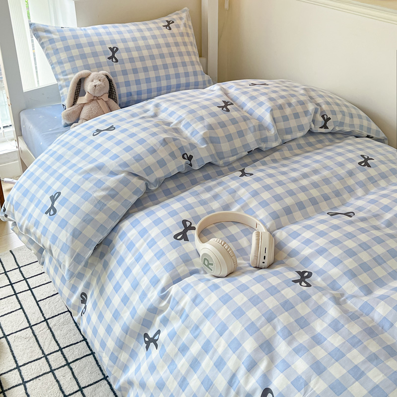 纯棉学生床品套件柔软亲肤不起球