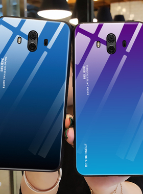 适用华为mate10手机壳钢化玻璃mate10pro保护硅胶套mete10全包边m10防摔青紫色ins风por软壳男ALP一AL00女BLA