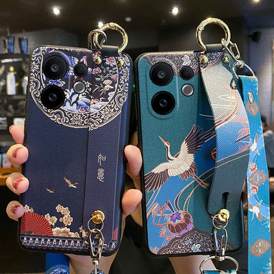 适用vivoV60手机壳斜挎挂绳