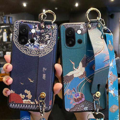 适用oppoK12s手机壳斜挎挂绳