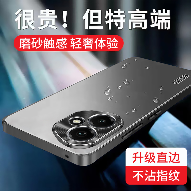 适用华为荣耀400海外版手机壳金属镜头honor400pro香港标准版保护套全包边气囊防摔磨砂软硬壳男女新款高级感