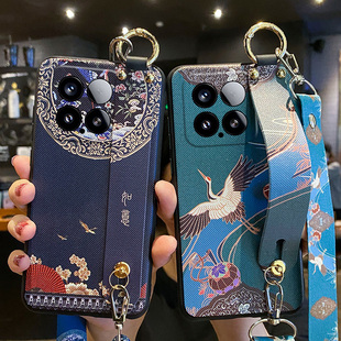 适用小米17手机壳如意腕带xiaomi17保护mi17硅胶套斜挎挂绳镜头全包防摔磨砂软外壳17女新款高级感可背带妈妈