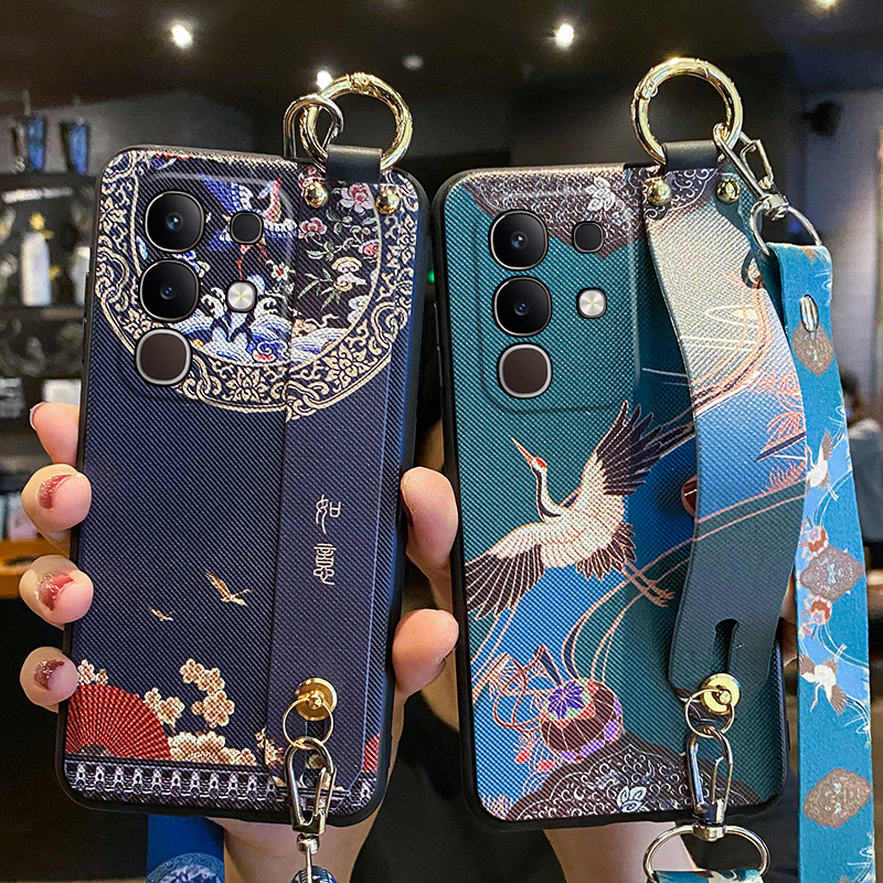 适用vivoiqooz10x手机壳斜跨挂绳