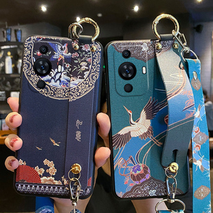 适用华为nova11手机壳如意腕带nove11pro保护n11ultra硅胶套novo斜挎挂绳nava全包防摔nowa软壳女por背带note