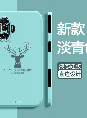 适用小米红米K40游戏增强版手机壳K40GAMING液态硅胶K4O镜头全包HM保护套5g版防摔鹿头直边redmi女磨砂软壳男