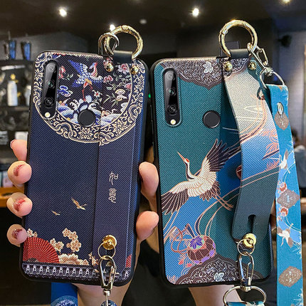 适用华为畅享10plus手机壳如意腕带畅想10s保护硅胶套亨10斜挎挂绳全包10E防摔AMN女新款STK一TL00软AQM妈妈