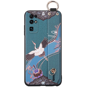 适用华为荣耀30s手机壳如意腕带荣耀30保护硅胶套30pro十全包防摔honor软壳por+男BMH一AN00女CDY挂绳EBG外壳