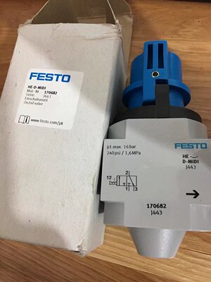 原装费斯托FESTO气源安全启动阀 HE-3/8-D-MINI 162808