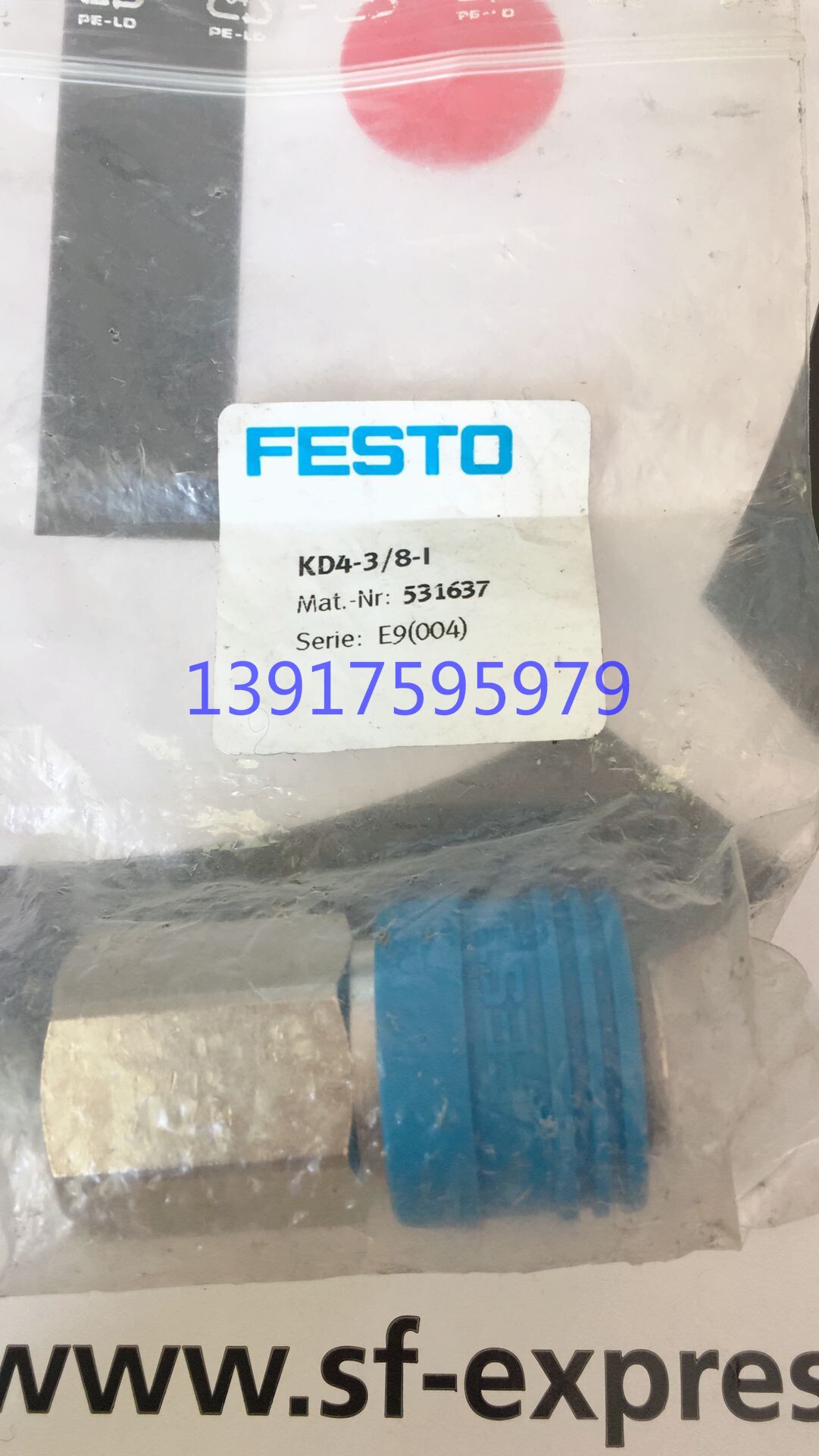 Connettore Pneumatico FESTO KD4-1/4-I 531636 | Nuovo Originale | 1 Pezzo - Foto 2