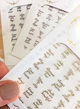 【现货】日本 clou 贴纸 时尚英文字母