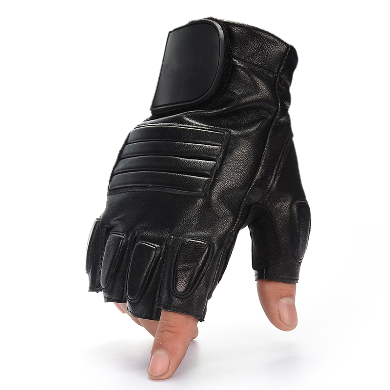 男士半指真皮手套战术特jing战训