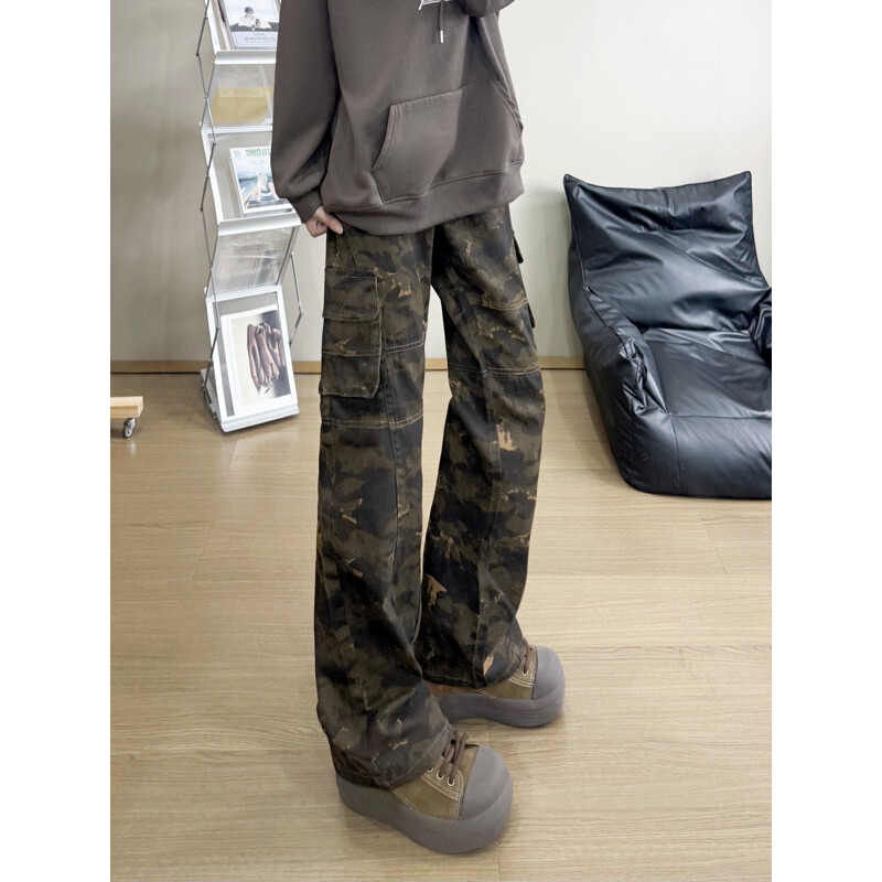 男装牛仔裤LK25462其他/other潮牛仔布青少年中腰修身拉链2025年