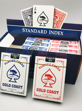 新款968扑克 纸牌宽牌 goldcoast白边扑克牌桌游 魔术玩具