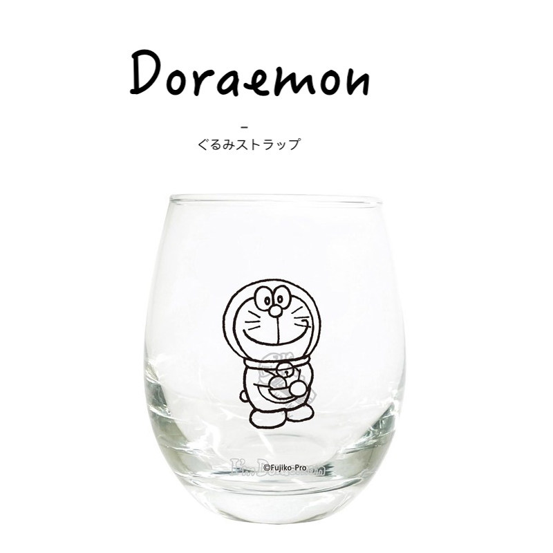 日本doraemon哆啦a梦叮当猫机器猫周边正版经典玻璃杯水杯牛奶杯