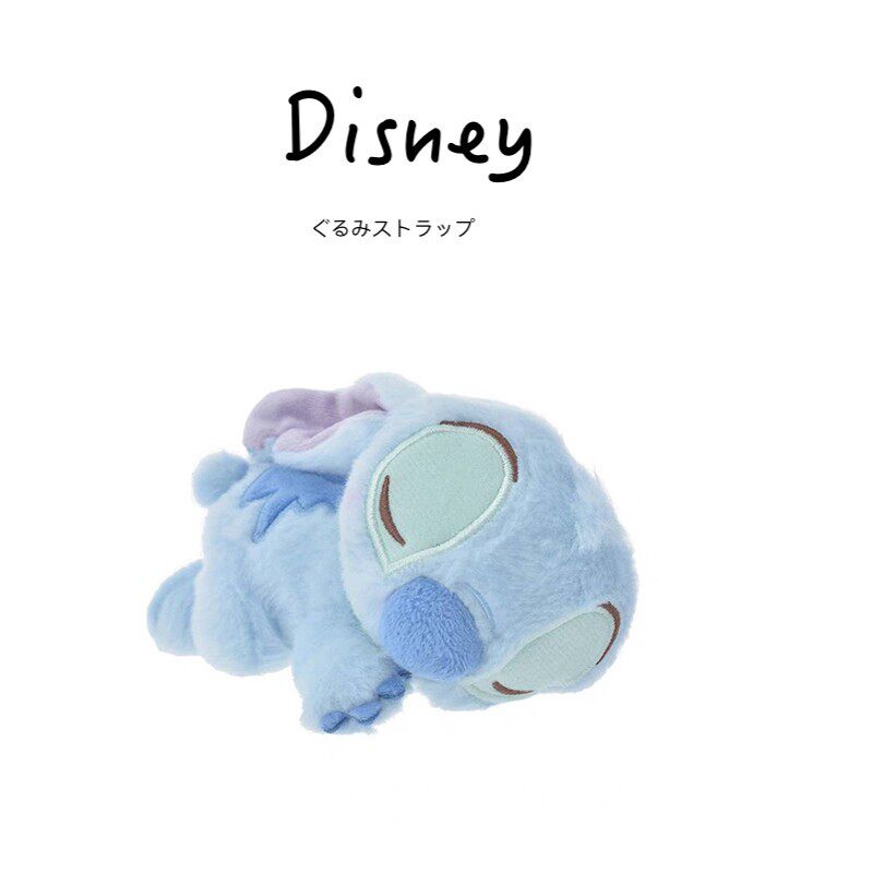 日本东京迪士尼正版趴姿睡颜史迪奇史迪仔小公仔玩偶娃娃毛绒玩具