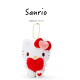 日本三丽鸥hellokitty正版 红心凯蒂猫kt猫公仔玩偶毛绒包挂件挂饰